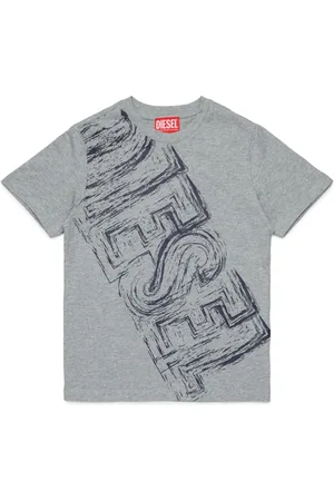 Diesel T-Shirt mit ausgeblichenem Logo-Print