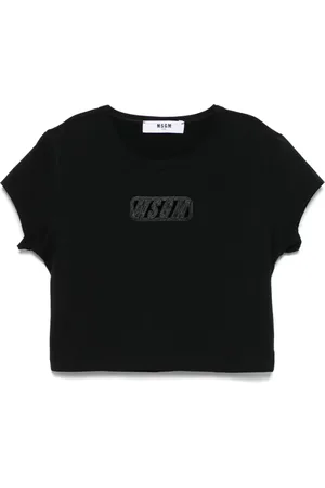 Msgm T-Shirt mit Logo-Stickerei