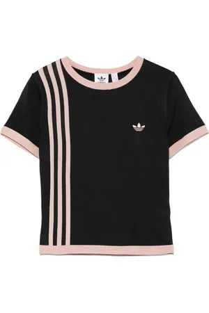 adidas Gestricktes T-Shirt mit 3 Streifen