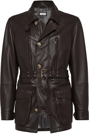 Brunello Cucinelli Parka aus Leder