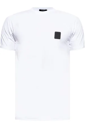 Balmain T-Shirt mit Logo-Patch