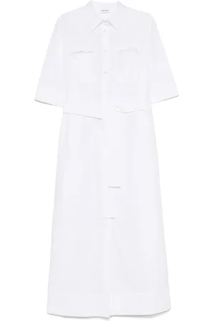 P.A.R.O.S.H. Maxikleid mit Blumenstickerei