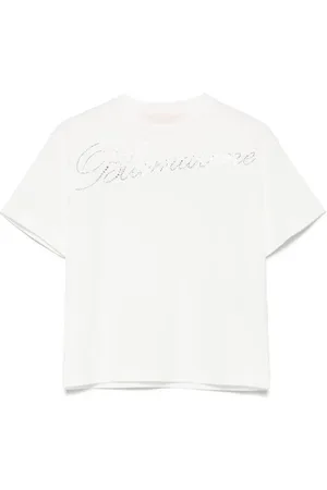 MISS BLUMARINE T-Shirt mit Logo-Verzierung