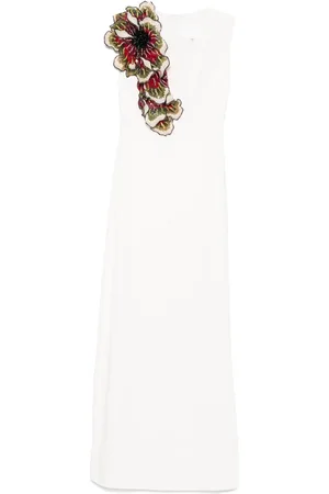 Costarellos Maxikleid aus Krepp mit Blumenmuster