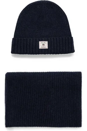 GANT Gerippte Beanie und Schal