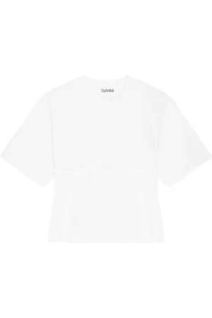 Ganni T-Shirt mit Applikation
