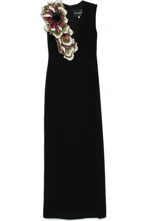 Costarellos Maxikleid aus Krepp mit Blumenmuster