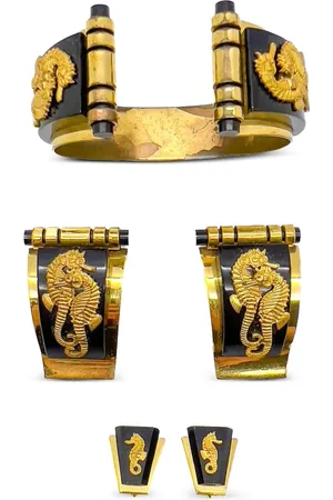 JENNIFER GIBSON JEWELLERY 1930 pre-owned Jean Painlevé Seahorse Suite-Set