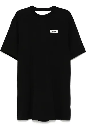 Msgm Kleid mit Logo-Stickerei