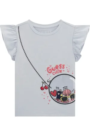 Guess T-Shirt mit Rüschenärmeln