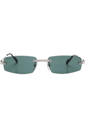 Cartier Sonnenbrille mit eckigem Gestell
