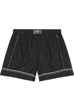 Ganni Shorts mit Logo-Patch