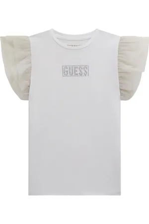 Guess T-Shirt mit Rüschenärmeln