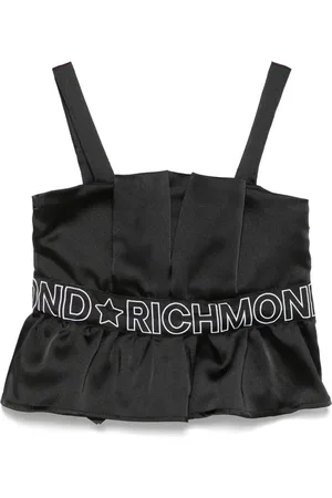John Richmond Oberteil mit Logo-Band