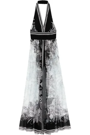 Elie saab Chiffonkleid mit Print