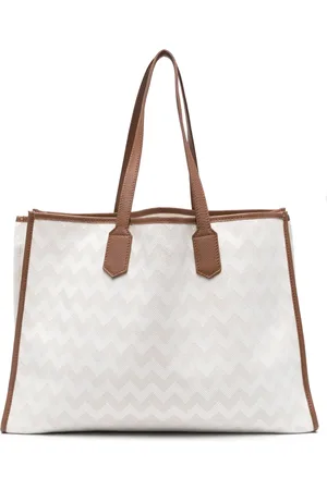 ELEVENTY Tote Bag mit Zickzackmuster