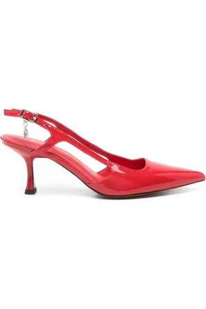 Maje Slingback-Pumps aus Lackleder 70mm