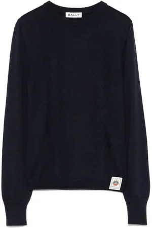 Bally Trägershirt mit Logo-Patch