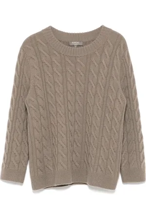 N.PEAL Emilia Cable Pullover mit rundem Ausschnitt