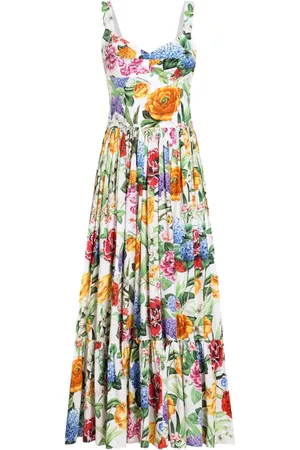 Dolce & Gabbana Maxikleid mit Blumen-Print