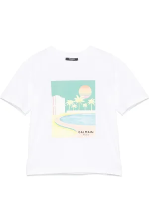 Balmain T-Shirt mit grafischem Print