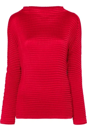 Issey Miyake Suede Like Pleats Oberteil