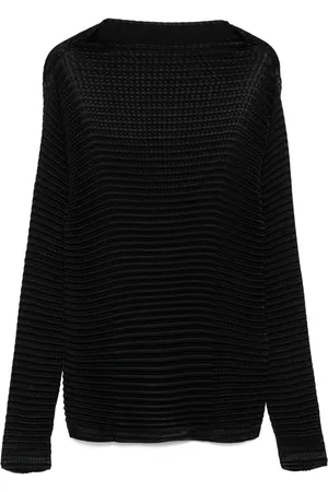 Issey Miyake Suede Like Pleats Oberteil