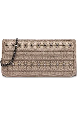 Alberta Ferretti Clutch mit Nieten