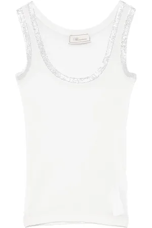 BLUMARINE Geripptes Tanktop