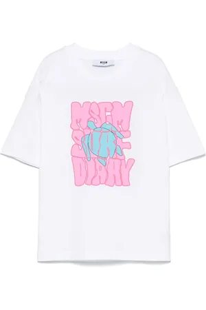 Msgm T-Shirt mit Logo-Prägung