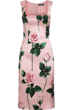 Dolce & Gabbana Midikleid mit Blumen-Print