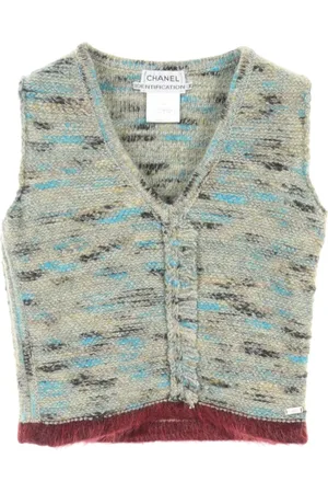 CHANEL 1986-1988 Strickoberteil aus Wolle
