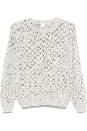 ELEVENTY Pullover mit Pailletten
