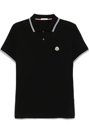 Moncler Poloshirt mit Logo-Patch