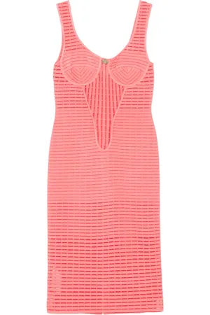 GENNY Geripptes Midikleid
