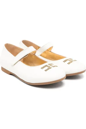 Elisabetta Franchi Ballerinas mit Strass-Logo