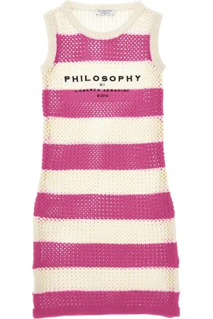 PHILOSOPHY DI LORENZO SERAFINI Gestreiftes Strickkleid