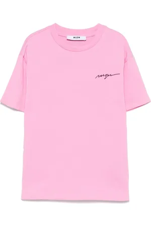 Msgm T-Shirt mit Logo-Stickerei