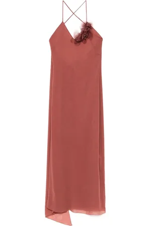 BLUMARINE Maxikleid mit Blumenapplikation