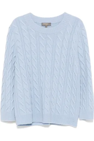 N.PEAL Emilia Cable Pullover mit rundem Ausschnitt