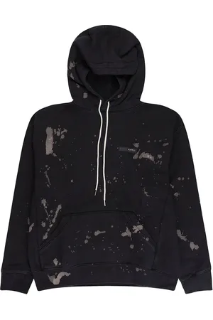 Purple Brand "Black" Fleece-Hoodie mit Farbklecks-Print