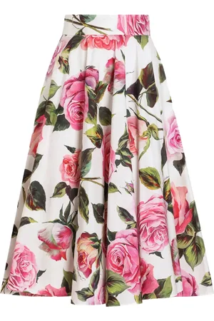 Dolce & Gabbana Midirock mit Blumen-Print