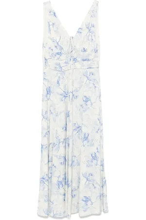 Maje Midikleid mit Blumenmuster