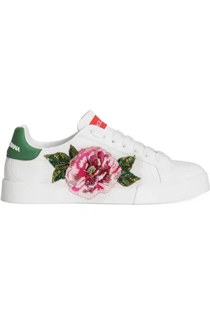 Dolce & Gabbana Sneakers mit Blumen-Applikation