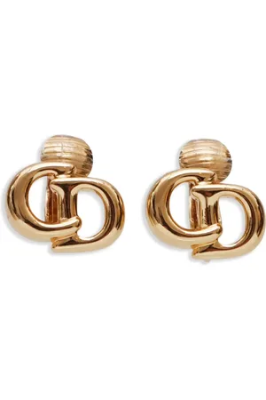 Dior 2000s Ohrclips mit CD-Logo