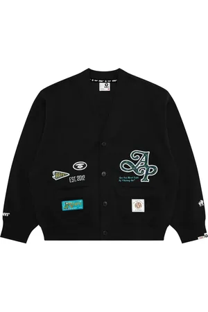 A Bathing Ape Cardigan mit Logo-Applikation