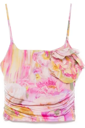 BLUMARINE Top mit Blumen-Print