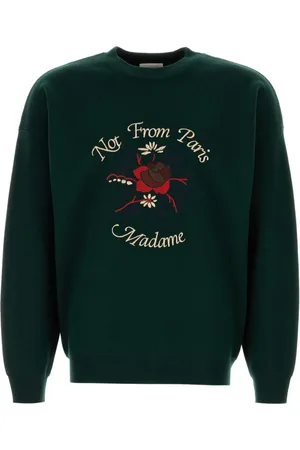 Drôle de Monsieur La Maille Slogan Fleurs Pullover