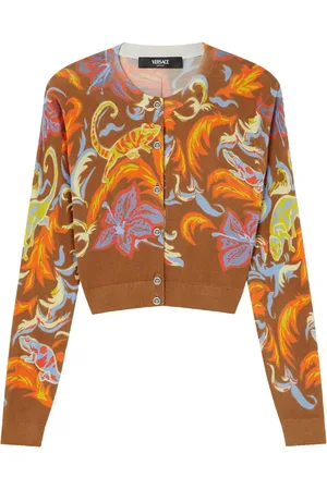 VERSACE Exotic Barocco Cropped-Cardigan