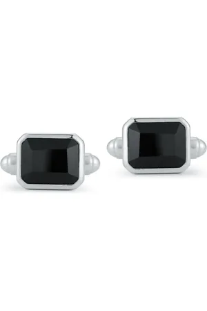 Mateo Manschettenknöpfe mit Onyx aus Sterlingsilber